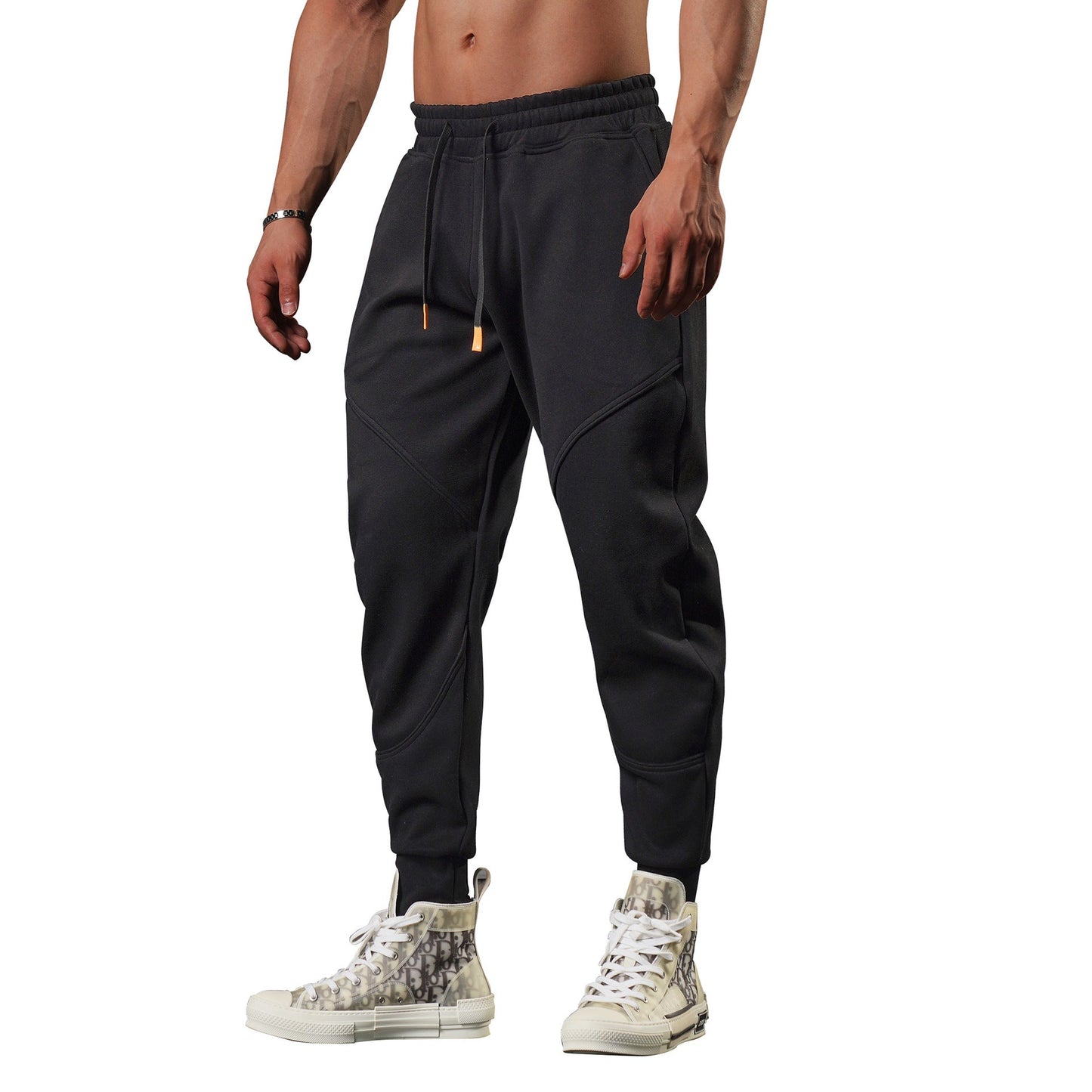 Elastic Waist Running Pants for Men