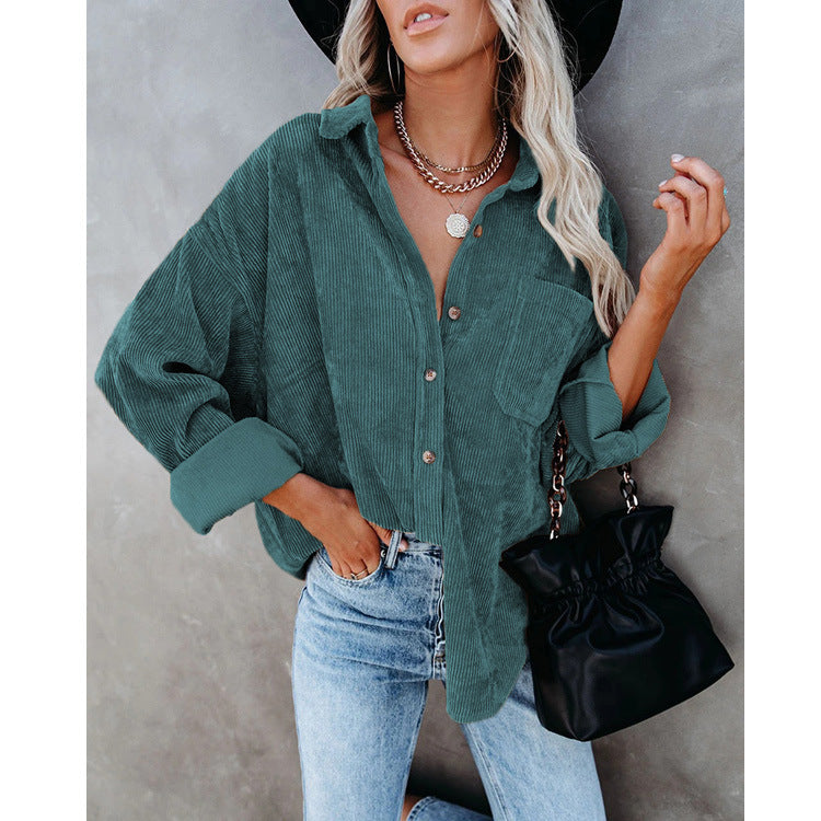 Relaxed Fit Casual Women's Long Sleeve Top - Luxivelle