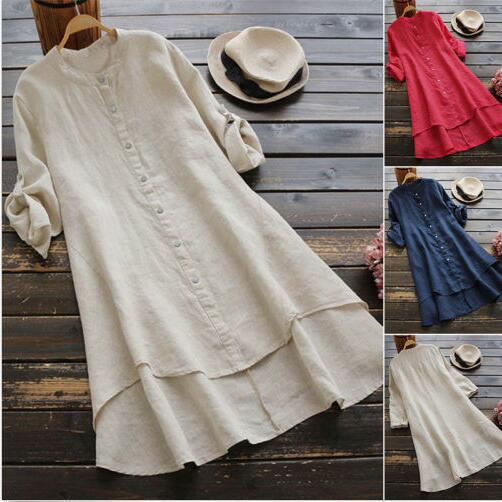 Ladies' Classic Crew Neck Long Sleeve Dress