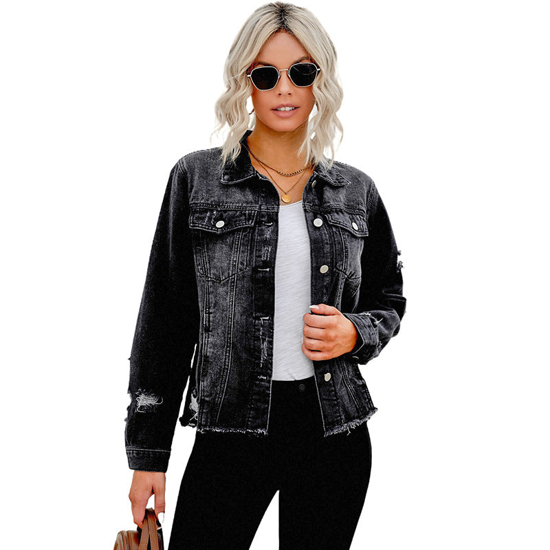 Comfortable Women's Jacket with Pockets and Loose Fit - Luxivelle