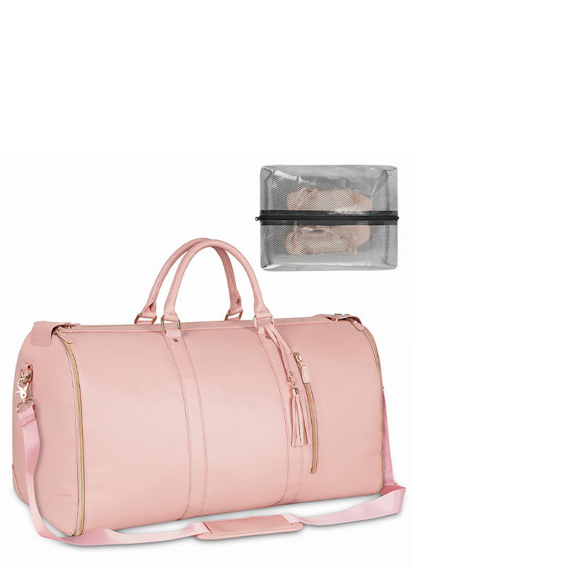 Large Wheeled Suitcase with Multiple Pockets