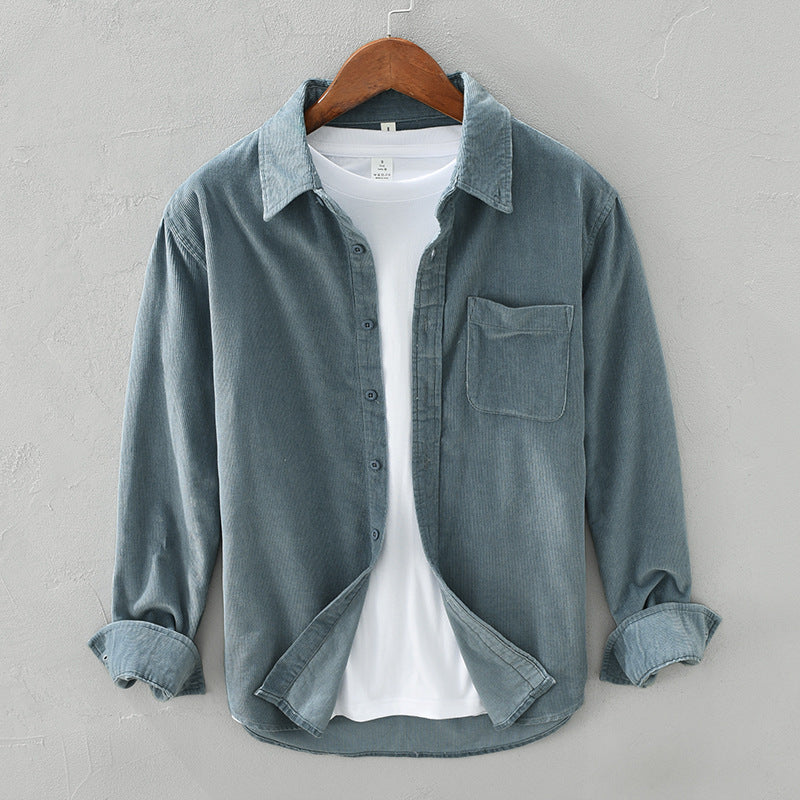 Classic Relaxed Fit Cotton Button Down Shirt