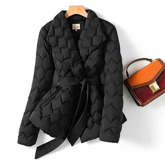 Warm Quilted Down Jacket for Ladies - Luxivelle