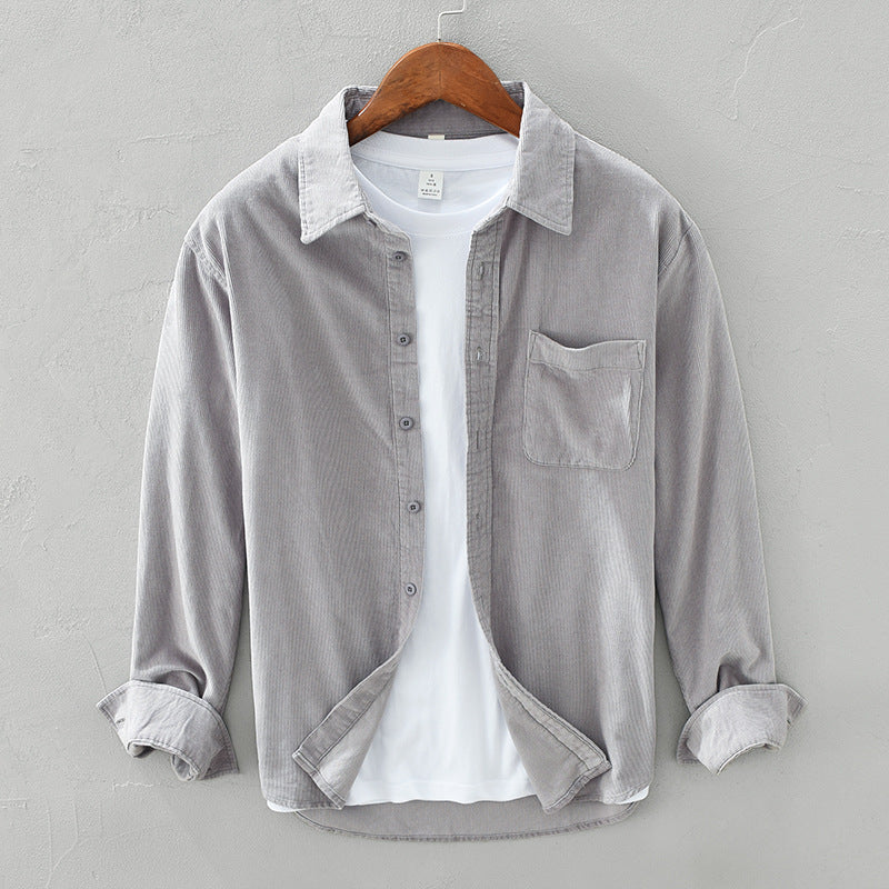 Classic Relaxed Fit Cotton Button Down Shirt
