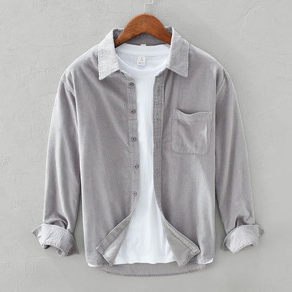 Classic Relaxed Fit Cotton Button Down Shirt