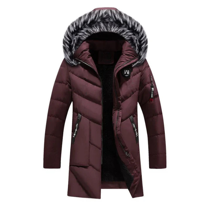 Warm Quilted Puffer Coat for Men