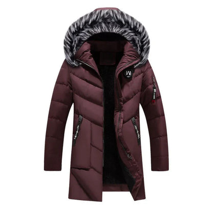 Warm Quilted Puffer Coat for Men