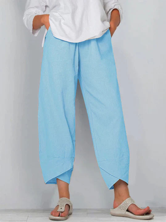 Casual Fit Womens Trousers with Simple Style