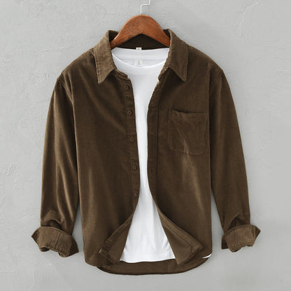 Classic Relaxed Fit Cotton Button Down Shirt