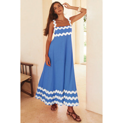 Summer Floral Tank Maxi Dress