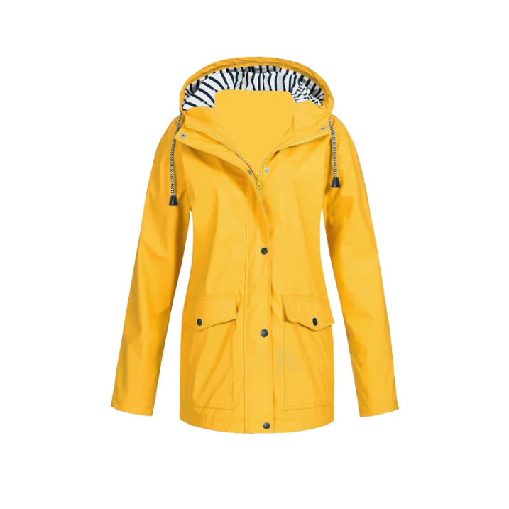 Ladies' Rainproof Zip Up Coat - Luxivelle