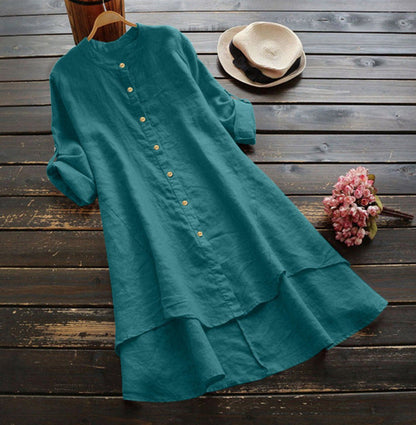 Ladies' Classic Crew Neck Long Sleeve Dress