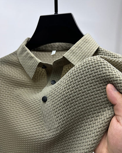Variant image for Men's T Shirt - Premium Comfort Button Closure-13