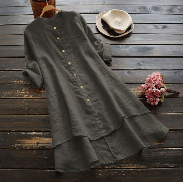 Ladies' Classic Crew Neck Long Sleeve Dress