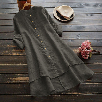 Ladies' Classic Crew Neck Long Sleeve Dress