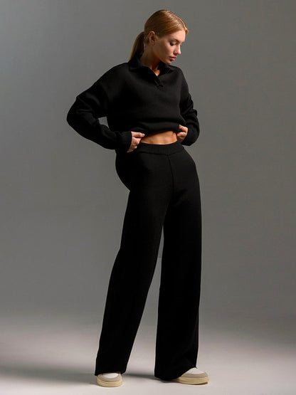 Ladies Classic Polo Top and Trousers Suit