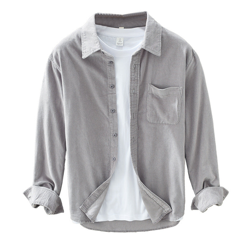 Classic Relaxed Fit Cotton Button Down Shirt