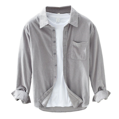 Classic Relaxed Fit Cotton Button Down Shirt