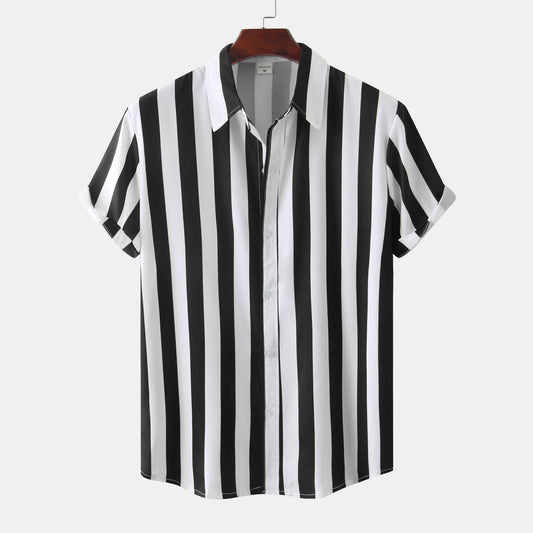Classic Striped Men's Dress Shirt - Luxivelle