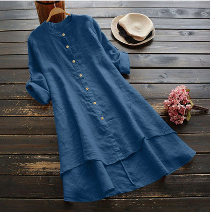 Ladies' Classic Crew Neck Long Sleeve Dress