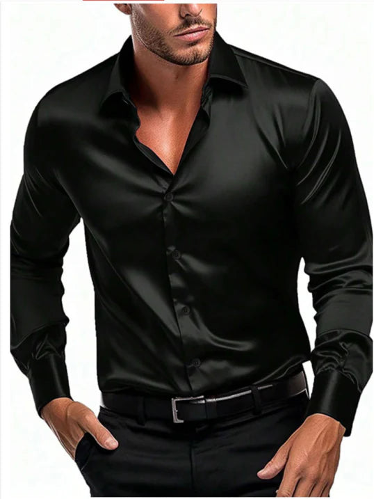 Classic Mens Casual Long Sleeve Button Shirt