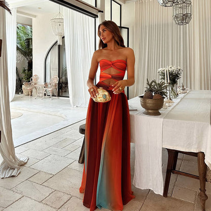 Boho Chic Ombre maxi Dress - Luxivelle