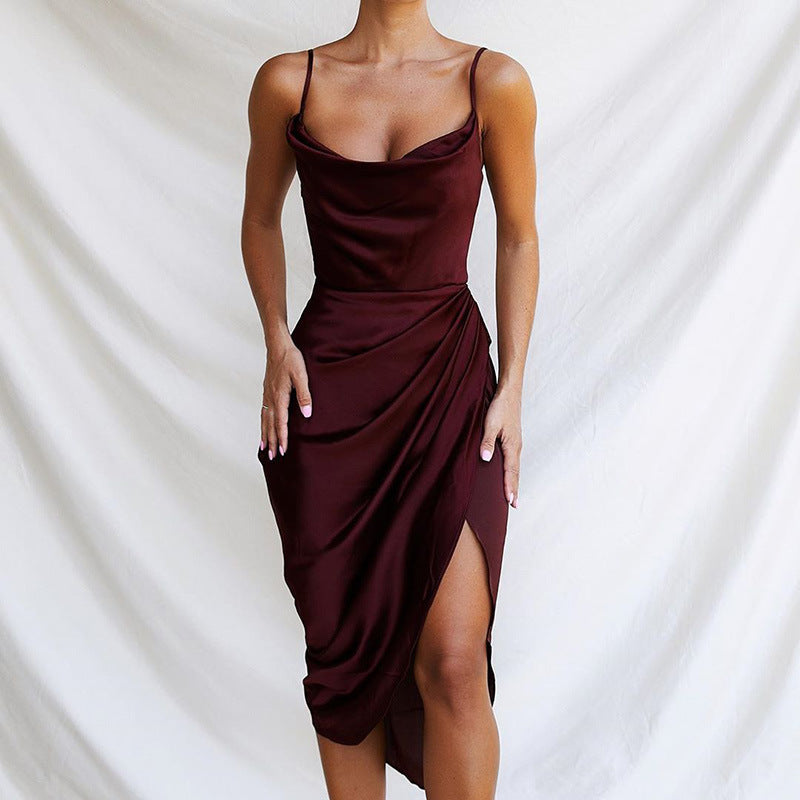 Women's Cold Shoulder Sleeveless Summer Dress