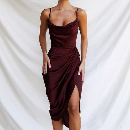 Women's Cold Shoulder Sleeveless Summer Dress