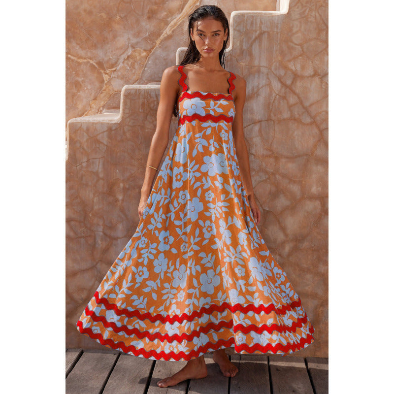 Summer Floral Tank Maxi Dress