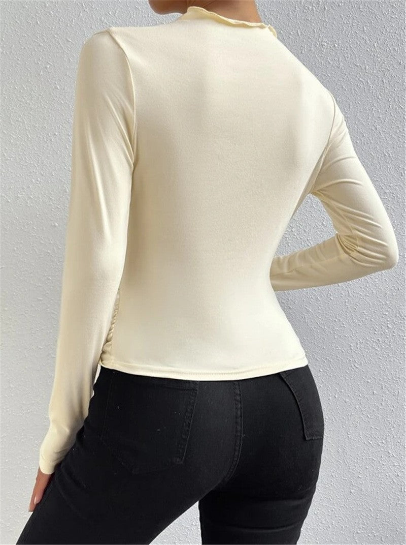 Ladies' Relaxed Fit V Neck Long Shirt