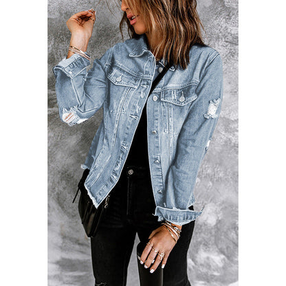 Comfortable Women's Jacket with Pockets and Loose Fit