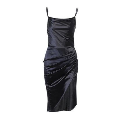 Women's Cold Shoulder Sleeveless Summer Dress