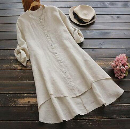 Ladies' Classic Crew Neck Long Sleeve Dress