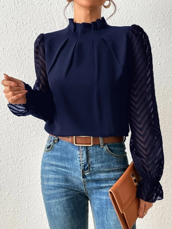 Ladies Floral Button Down Shirt