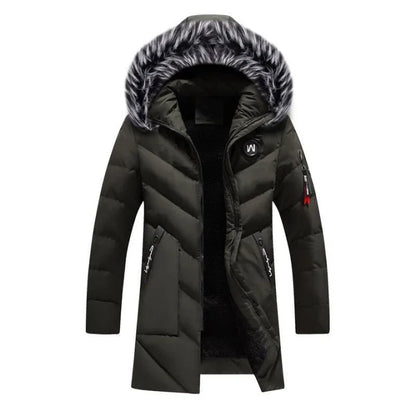 Warm Quilted Puffer Coat for Men