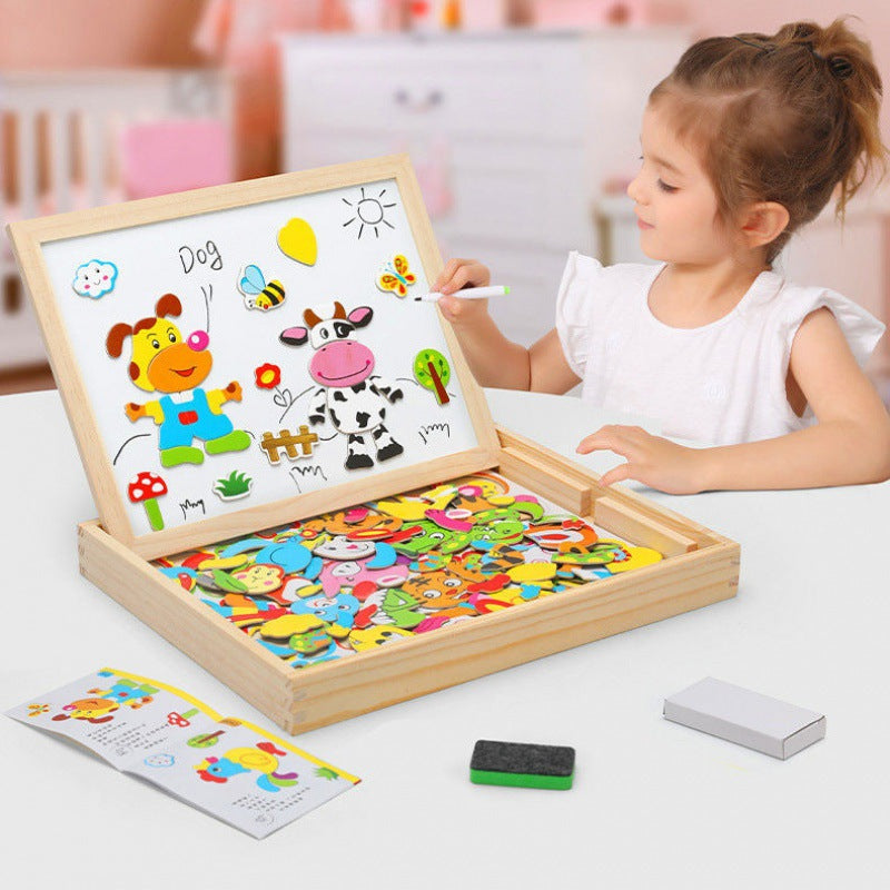 Interactive Kids Art Board - Double Sided Drawing Tablet - Luxivelle