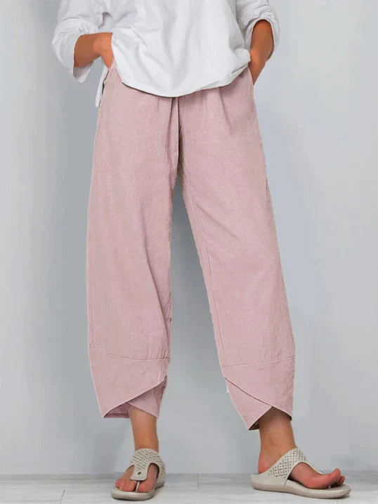 Casual Fit Womens Trousers with Simple Style
