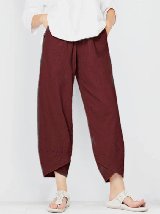 Casual Fit Womens Trousers with Simple Style