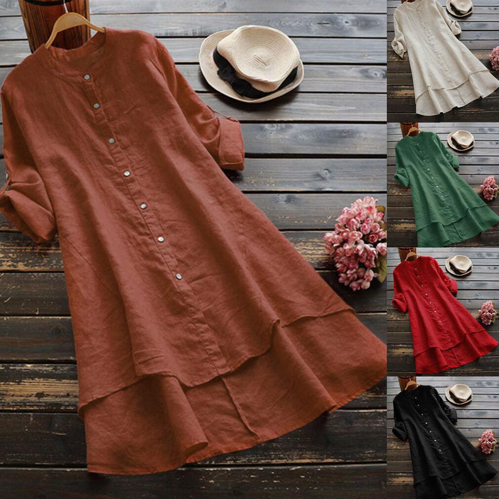 Ladies' Classic Crew Neck Long Sleeve Dress
