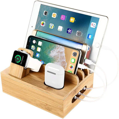 Eco Friendly USB Charging Hub with 5 Port Organizer - Luxivelle
