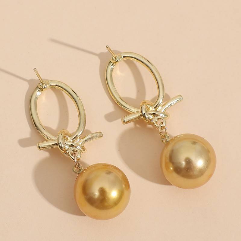 Luxurious White Pearl Drop Earrings - Luxivelle