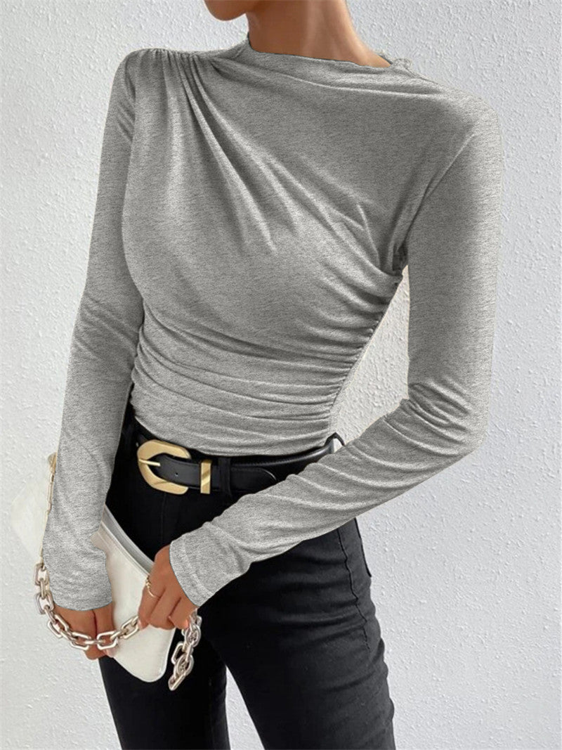 Ladies' Relaxed Fit V Neck Long Shirt - Luxivelle