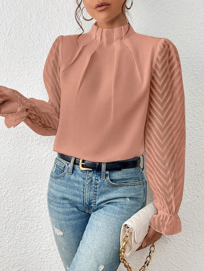 Ladies Floral Button Down Shirt