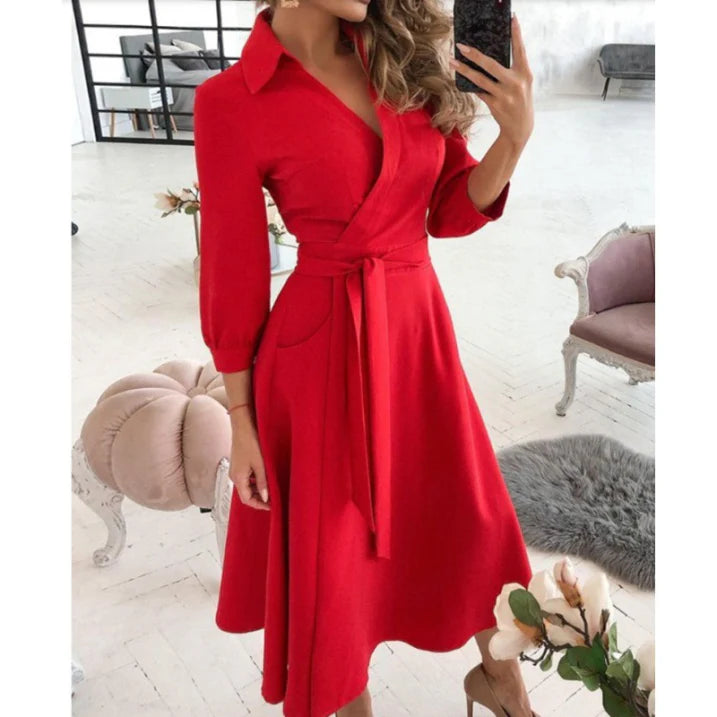 Flattering Fit Knee Length Dress