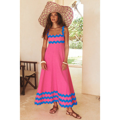 Summer Floral Tank Maxi Dress