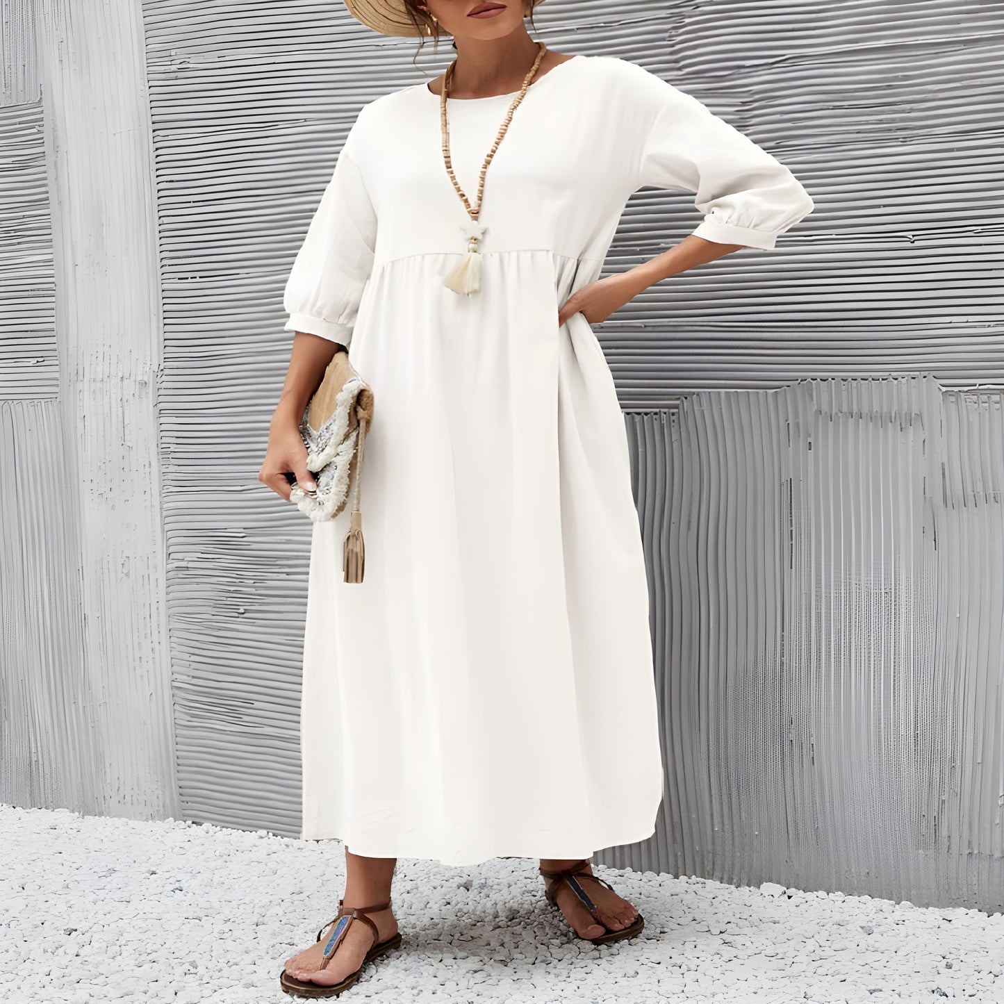 Loose Fit Bell Sleeve Dress