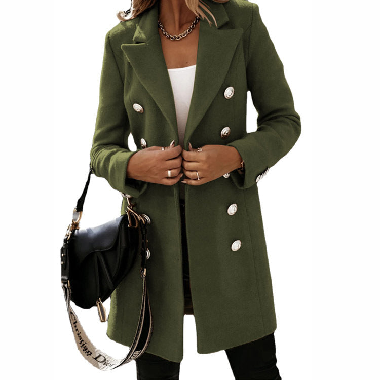 Tailored Fit Women's Coat Jacket with Classic Design