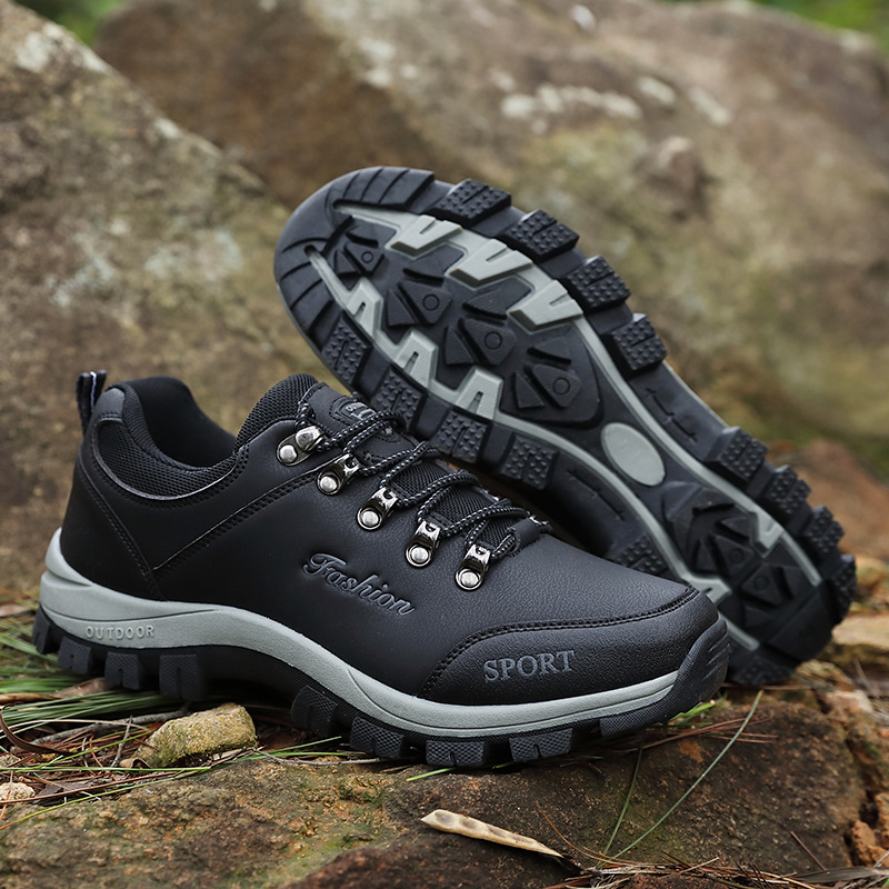 Men's Waterproof Hiking Boots with Traditional Style - Luxivelle