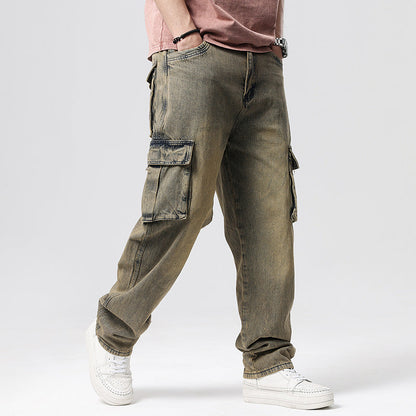 Luke | Denim Cargo Jeans