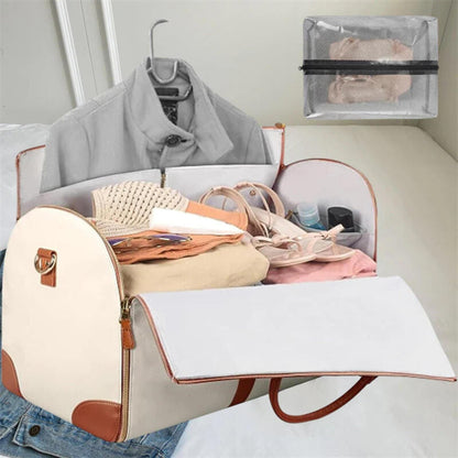 Large Wheeled Suitcase with Multiple Pockets